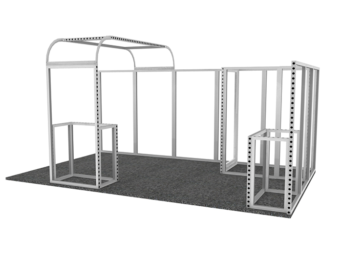 環(huán)保展臺框架節(jié)構(gòu)圖 環(huán)保展臺框架節(jié)構(gòu)圖