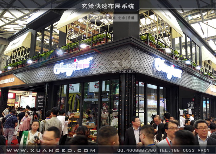 頂益食品展臺(tái)搭建后視圖 頂益食品展臺(tái)搭建后視圖