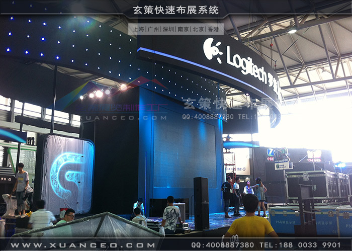 游戲展羅技展臺(tái)搭建 游戲展羅技展臺(tái)搭建