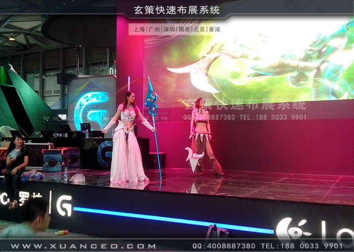 游戲展羅技展臺(tái)彩排 游戲展羅技展臺(tái)彩排