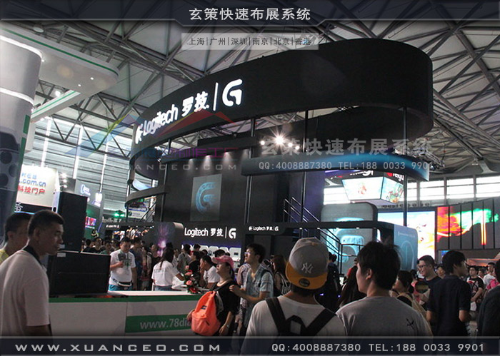 游戲展羅技展臺(tái)搭建 游戲展羅技展臺(tái)搭建