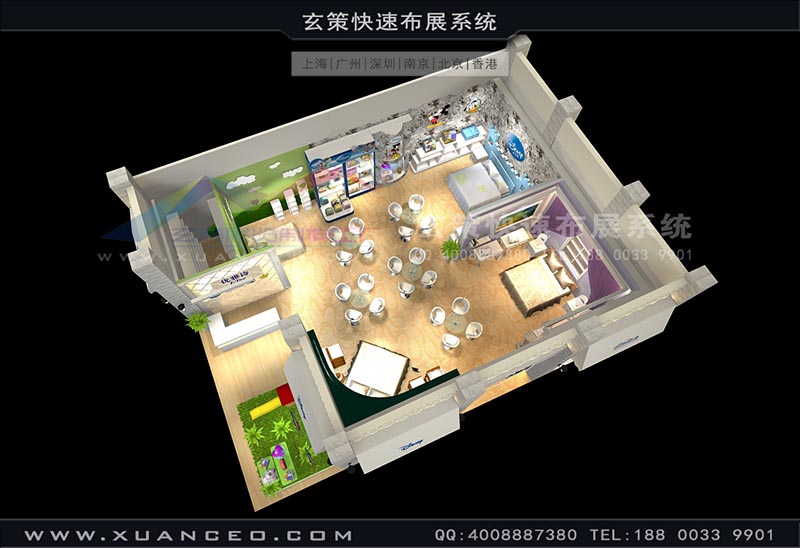 紡織展-優(yōu)雅詩展臺搭建(126㎡)