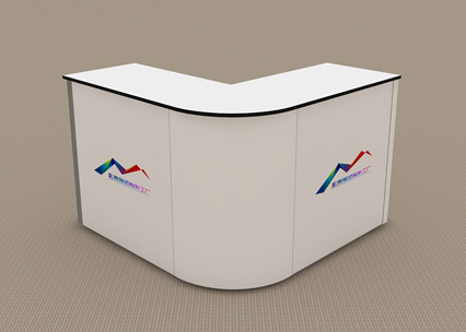 弧形展覽接待臺租賃004 弧形展覽接待臺租賃004